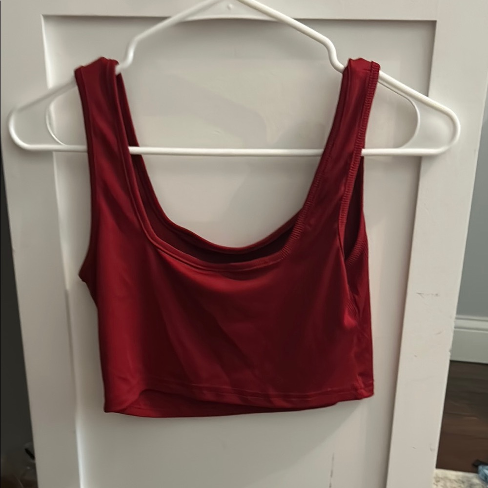 Women's Red Crop Top